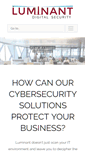 Mobile Screenshot of luminantsecurity.com