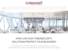 Tablet Screenshot of luminantsecurity.com